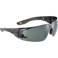 Lunettes de s&eacute;curit&eacute; RUSH+ 2.0 avec monture noire et grise, M/G, Lentille Gris/3,0, Antibu&eacute;e/Anti-&eacute;gratignures, ANSI Z87+ Ottawa Fastener Supply