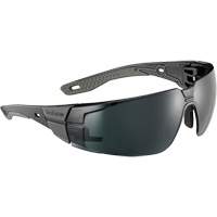 Lunettes de s&eacute;curit&eacute; RUSH+ 2.0 avec monture noire et grise, M/G, Lentille Gris/5,0, Antibu&eacute;e/Anti-&eacute;gratignures, ANSI Z87+ Ottawa Fastener Supply