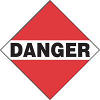 Danger Mixed Load TDG Placard, Adhesive Vinyl Ottawa Fastener Supply