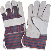 Rugged Fitters Gloves, Large, Split Cowhide Palm, Cotton Inner Lining Ottawa Fastener Supply