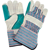 Standard Quality Double Palm Fitters Glove, Large, Split Cowhide Palm, Cotton Inner Lining Ottawa Fastener Supply