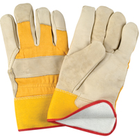 Abrasion-Resistant Winter-Lined Fitters Gloves, Large, Grain Cowhide Palm, Foam Fleece Inner Lining Ottawa Fastener Supply