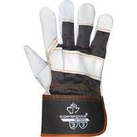 Endura<sup>®</sup> Sweat-Absorbing Gloves, Large, Grain Cowhide Palm, Cotton Inner Lining SN249 | Ottawa Fastener Supply