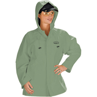 Hurricane Flame Retardant/Oil Resistant Rain Suits - Jacket, 4X-Large, Green Ottawa Fastener Supply