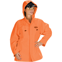 Hurricane Flame Retardant/Oil Resistant Rain Suits - Jacket, 4X-Large, High Visibility Orange Ottawa Fastener Supply