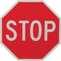 Double-Sided "Stop/Slow" Traffic Control Sign, 18" x 18", Aluminum, English SO101 | Ottawa Fastener Supply