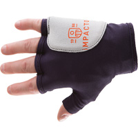 Palm/Side Fingerless Protection Gloves - Right, X-Small, Suede Palm, Slip-On Cuff Ottawa Fastener Supply