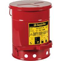 Oily Waste Cans, FM Approved/UL Listed, 6 US Gal., Red SR357 | Ottawa Fastener Supply