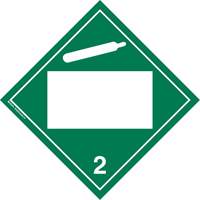 Non-Toxic Gas TDG Placard, Plastic Ottawa Fastener Supply