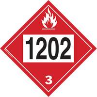 1202 Fuel Oil Flammable Liquid TDG Placard, Plastic SS826 | Ottawa Fastener Supply