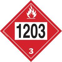1203 Gasohol & Gasoline Flammable Liquid TDG Placard, Plastic SS828 | Ottawa Fastener Supply
