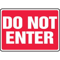 "Do Not Enter" Sign, 10" x 14", Aluminum, English SV899 | Ottawa Fastener Supply