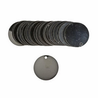 &eacute;tiquettes vierges inscriptibles pour vannes, Acier inoxydable, 1,5" dia. Ottawa Fastener Supply