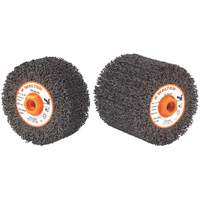 FX Cleaning & Finishing Drum, 4-1/4" Dia. x 2" W, 5/8"-11 Arbor, Coarse Grit Ottawa Fastener Supply