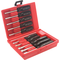 Metric Drilled Shaft Nut Driver Set With Red Plastic Case - 10 Pieces TBH971 | Ottawa Fastener Supply