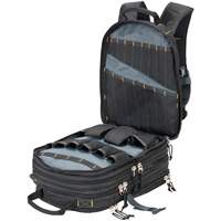 Sacs &agrave; dos pour outils &agrave; 75 pochettes, 13" lo x 17-1/2" la, Noir, Nylon Ottawa Fastener Supply