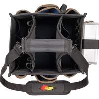 Large Electrical & Maintenance Tool Carrier, Polyester, 23 Pockets, Black Ottawa Fastener Supply