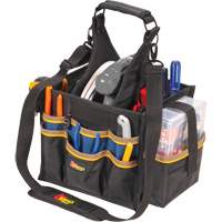 Large Electrical & Maintenance Tool Carrier, Polyester, 23 Pockets, Black Ottawa Fastener Supply
