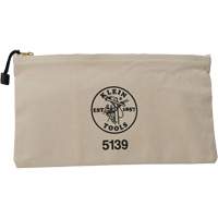 Zipper Tool Pouch, Canvas, 1 Pockets, Beige Ottawa Fastener Supply