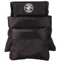 Pochette utilitaire &agrave; 2 poches s&eacute;rie PowerLine, 1000 Denier Cordura&reg;, Noir Ottawa Fastener Supply