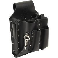 Tool Pouch, Multiple Tool Holder, Leather, 8 Pockets Ottawa Fastener Supply