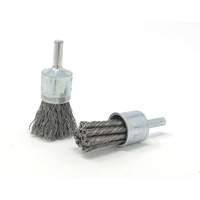 Crimped Wire End Brush, 3/4" Dia., 0.014" Wire Dia., 1/4" Shank Ottawa Fastener Supply