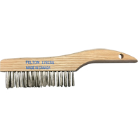 Shoe Handle Scratch Brushes, Stainless Steel, 4 x 16 Wire Rows, 10" Long Ottawa Fastener Supply