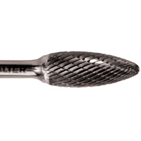 Fraise rotative conique &agrave; deux tranchants, SG-5, 1/2" dia., 1/4" Tige, 1" Prof. de la coupe Ottawa Fastener Supply