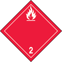 Étiquettes d'expédition gaz inflammables, Papier SAX129 | Ottawa Fastener Supply