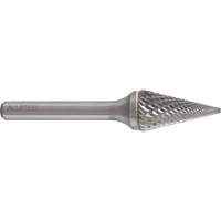 AllSteel Conical Shape Carbide Burr, SM-5, 1/2" Dia., 1/4" Shank, 7/8" Depth of Cut Ottawa Fastener Supply