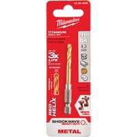 Shockwave Drill Bit, 11/64", Titanium, 1-3/32" Flute, 135° Point Ottawa Fastener Supply