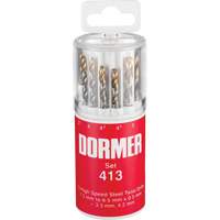 Jobber Drill Bit Set, 13 Pieces, High Speed Steel Ottawa Fastener Supply