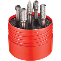 Double Cut Rotary Burr Set, 5 Pieces Ottawa Fastener Supply