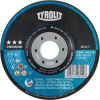 Rondeller Depressed Centre Grinding Wheel, 4-1/2", 36 Grit, 7/8", 13300 RPM, Type 29 TCT378 | Ottawa Fastener Supply