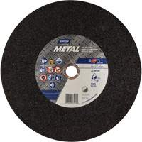 Metal A Chop Saw Cut-Off Wheel, 14" x 3/32", 1" Arbor, Type 01/41, Aluminum Oxide, 4365 RPM TCT626 | Ottawa Fastener Supply