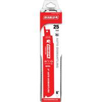 Lame de scie alternative autod&eacute;montage, Bim&eacute;tal, 14-18 Dents par pouce, 6" lo x 1" la Ottawa Fastener Supply