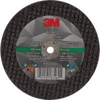 Silver Cut-Off Wheel, 4" x 0.04", 1/4"-28 Arbor, Type 1, Ceramic, 19100 RPM Ottawa Fastener Supply