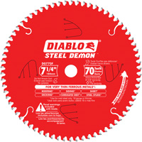 Steel Demon Cutting Saw Blade, 7-1/4", 70 Teeth, Metal Use Ottawa Fastener Supply
