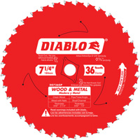 Steel Demon Cermet II Saw Blade, 7-1/4", 36 Teeth, Metal Use Ottawa Fastener Supply