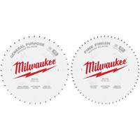 Lames de scie circulaire pour la coupe du bois, 10", 40/60 dents, Pour Bois Ottawa Fastener Supply