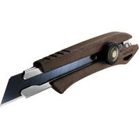 Ratchet Lock Knife, 18 mm, Wood Handle Ottawa Fastener Supply