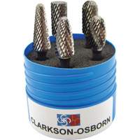 Shipyard Cut Carbide Bur Set, 5 Pieces Ottawa Fastener Supply