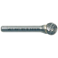 Jet-Kut&reg; Ball Shape Bur, 1/4" Dia., 1/4" Shank, 7/32" Depth of Cut Ottawa Fastener Supply