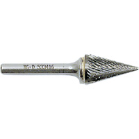Cone Point Burr, 1/2" Dia., 1/4" Shank, 7/8" Depth of Cut Ottawa Fastener Supply