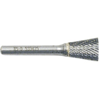 Inverted Cone Shape Burr, 3/8" Dia., 1/4" Shank, 3/8" Depth of Cut Ottawa Fastener Supply