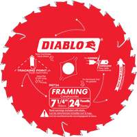 Framing Saw Blade, 7-1/4", 24 Teeth, Wood Use Ottawa Fastener Supply
