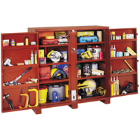 Jobsite Shelf Cabinet, Steel, 47.5 Cubic Feet, Red TEP168 | Ottawa Fastener Supply