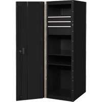 RX Series Side Cabinet, 3 Drawers, 19" W x 25" D x 61" H, Black TEQ493 | Ottawa Fastener Supply