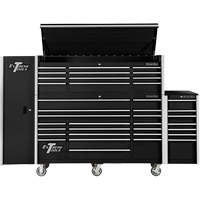 RX Series Side Cabinet, 3 Drawers, 19" W x 25" D x 61" H, Black TEQ493 | Ottawa Fastener Supply