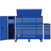 RX Series Side Cabinet, 3 Drawers, 19" W x 25" D x 61" H, Blue TEQ494 | Ottawa Fastener Supply